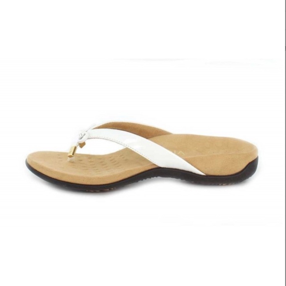 Vionic Bella II Leather Thong Sandals w/Bow